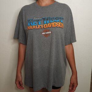 Grey Key West Harley Davidson Shirt